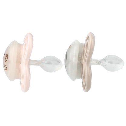 MAM, Supreme Night Pacifier, 0-6 Months, Pink & Grey , 2 Count