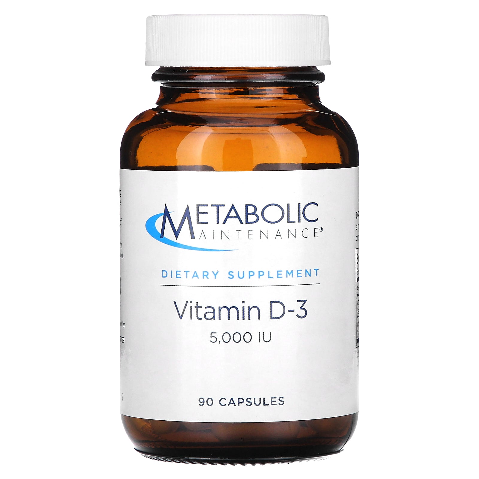 Metabolic Maintenance, Vitamin D-3, 5,000 IU, 90 Capsules