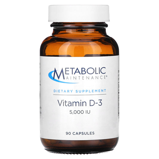 Metabolic Maintenance, Vitamin D-3, 5,000 IU, 90 Capsules