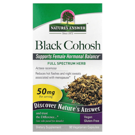 Nature's Answer, Black Cohosh, Full Spectrum Herb, 50 mg, 90 Vegetarian Capsules