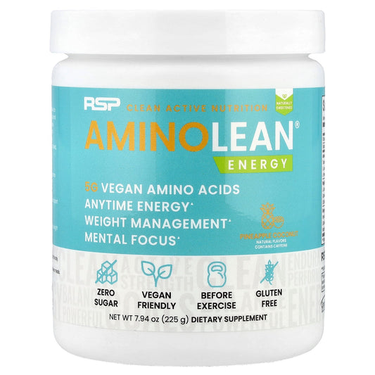 RSP Nutrition, AminoLean®, Energy,  Pineapple Coconut, 7.94 oz (225 g)