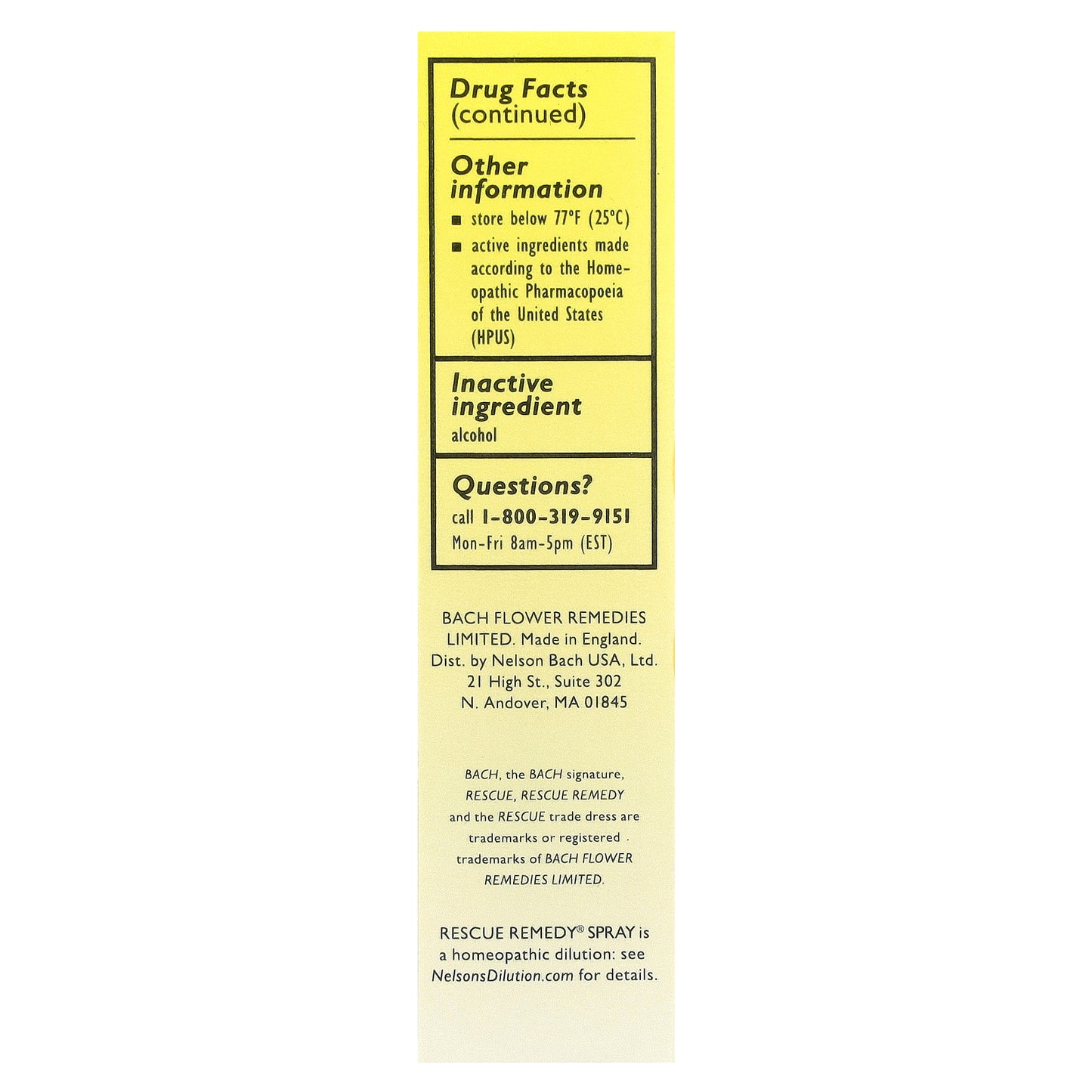 Bach, Original Flower Remedies, Rescue Remedy® Spray, 0.7 fl oz (20 ml)