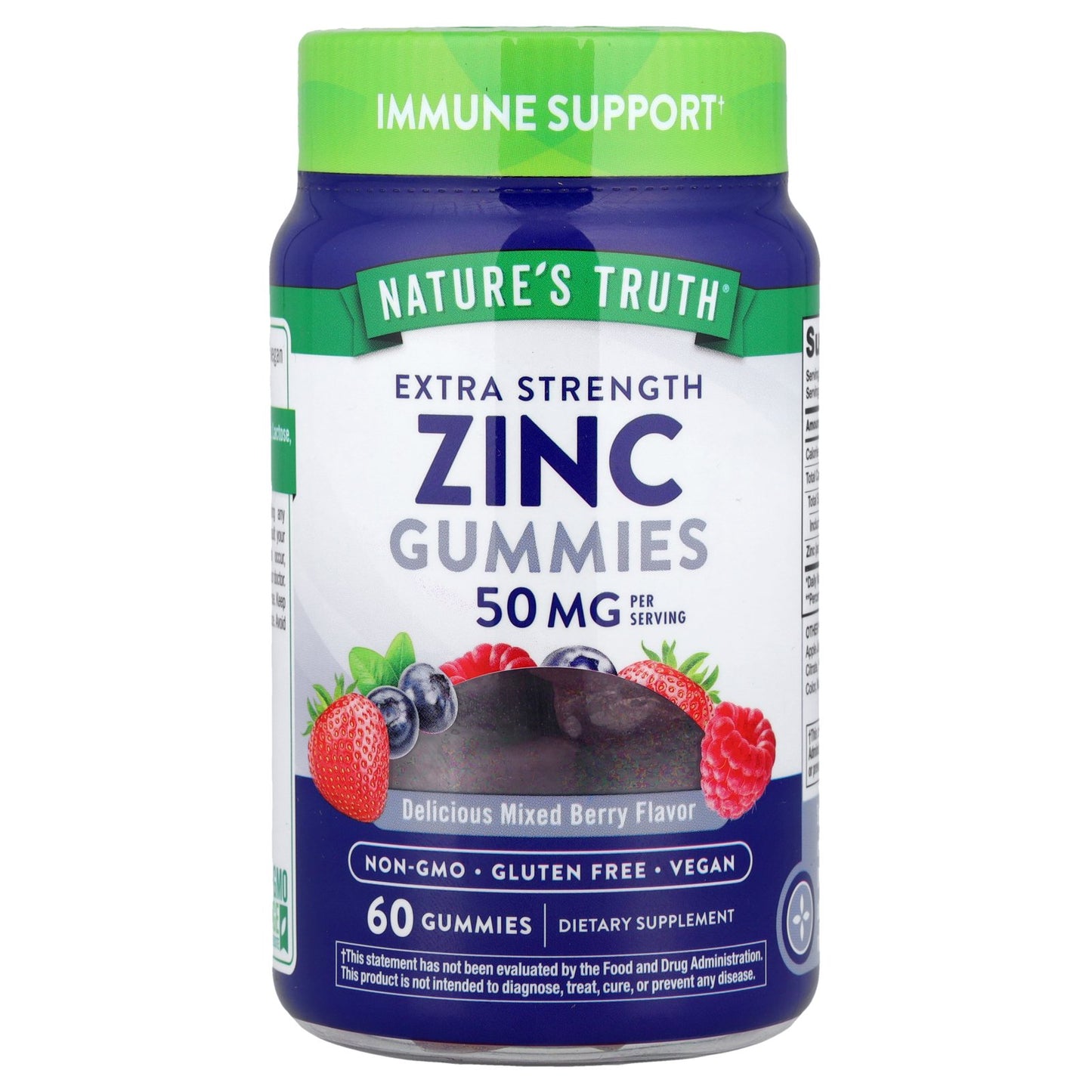 Nature's Truth, Zinc Gummies,  Delicious Mixed Berry, 60 Gummies (16 mg Per Gummy)