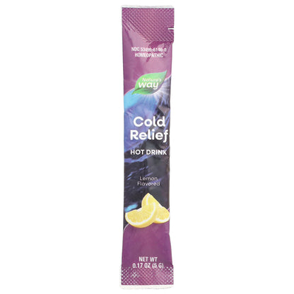 Nature's Way, Umcka®, Cold Relief, Soothing Hot Drink Mix, Ages 6+, Lemon, 10 Packets, 0.17 oz (5 g) Each