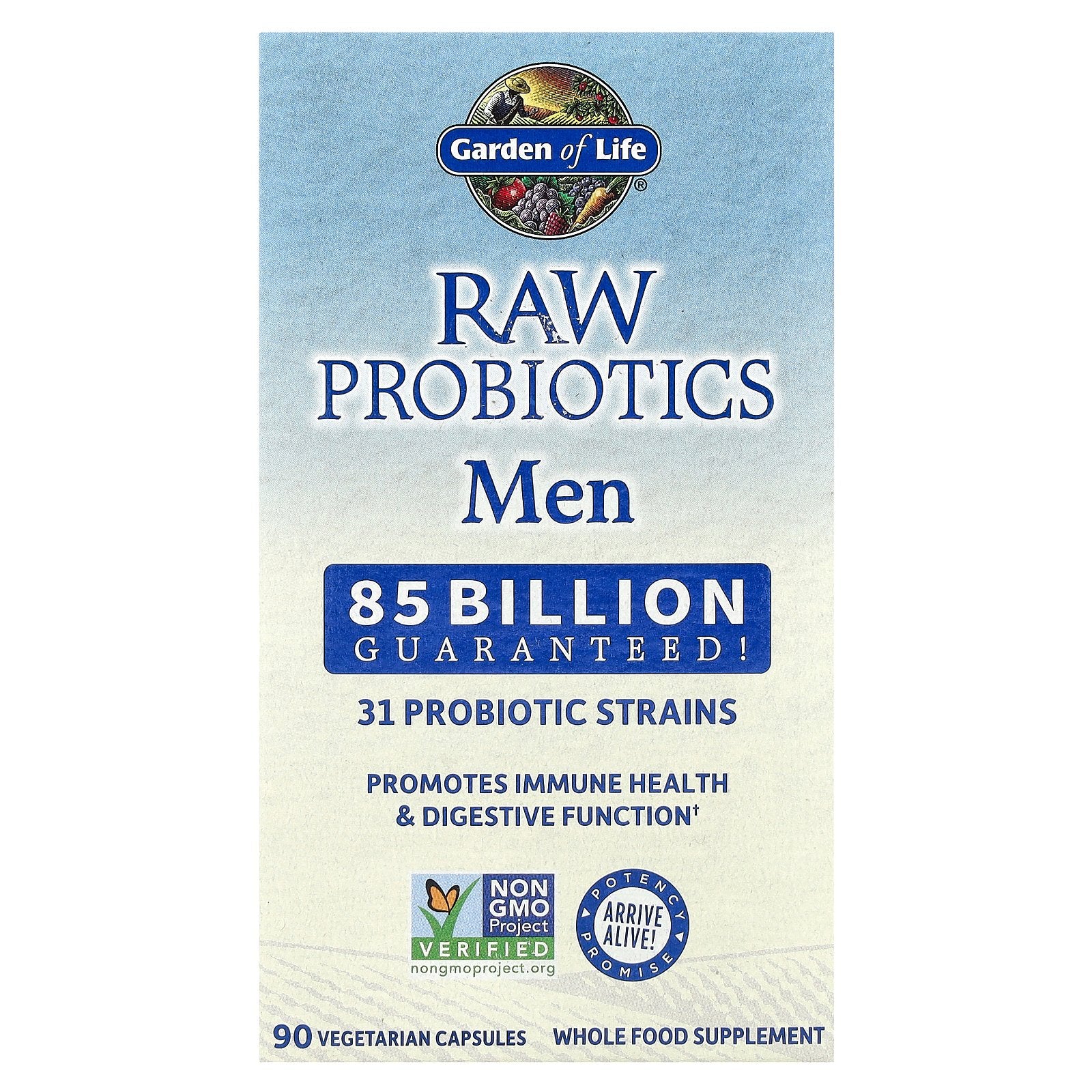 Garden of Life, RAW Probiotics, Men, 90 Vegetarian Capsules