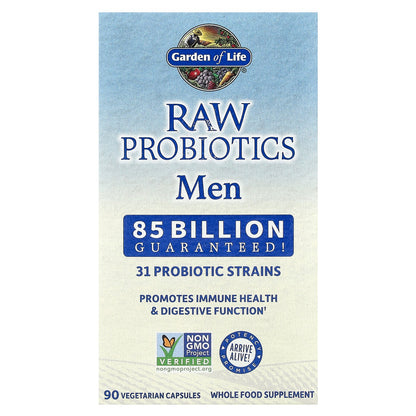 Garden of Life, RAW Probiotics, Men, 90 Vegetarian Capsules