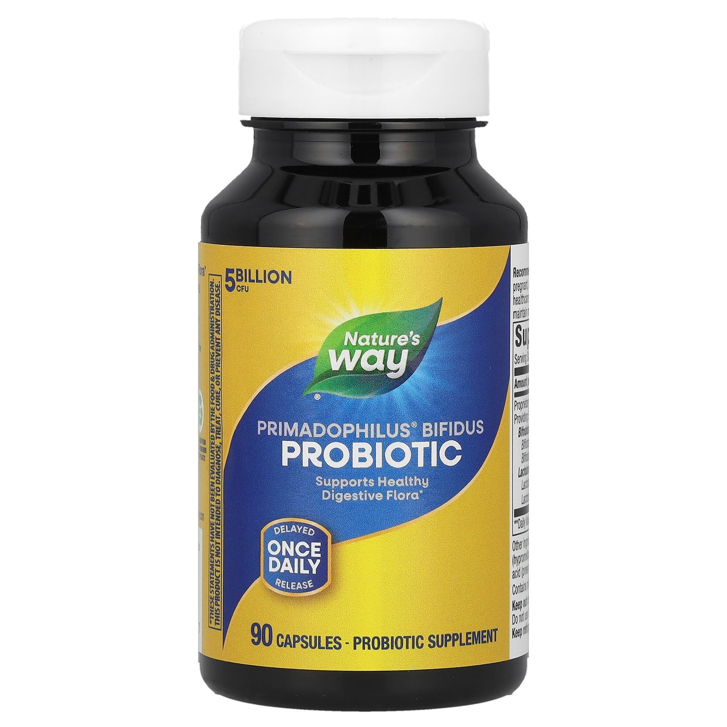 Nature's Way, Primadophilus® Bifidus Probiotic, 5 Billion CFU, 90 Capsules