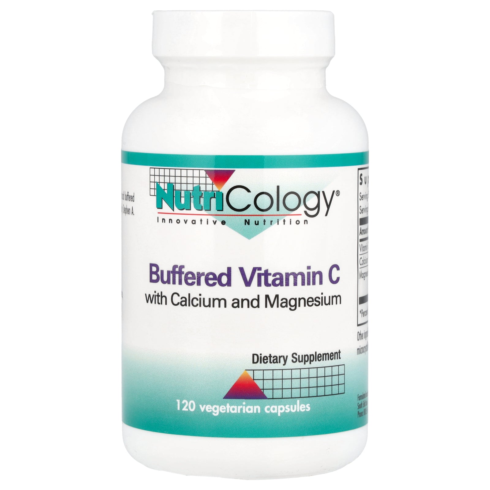 Nutricology, Buffered Vitamin C with Calcium and Magnesium, 120 Vegetarian Capsules