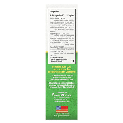 MediNatura, ClearLife™, Allergy Nasal Spray, 0.68 fl oz (20 ml)