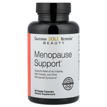 California Gold Nutrition, Beauty, Menopause Support with Angelica gigas, Cynanchum wilfordii, Phlomis umbrosa and L-Leucine, 90 Veggie Capsules
