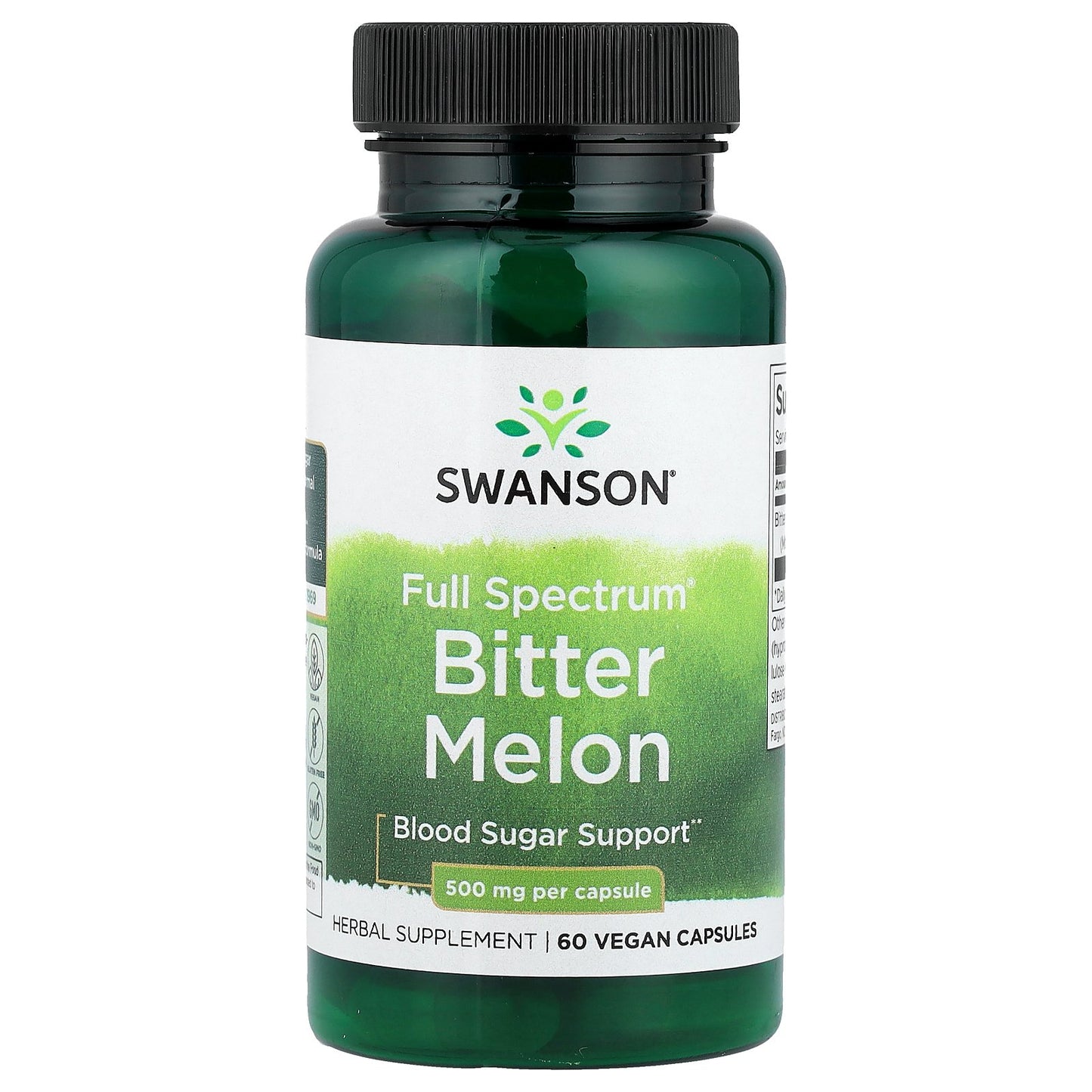 Swanson, Full Spectrum® Bitter Melon, 500 mg, 60 Vegan Capsules