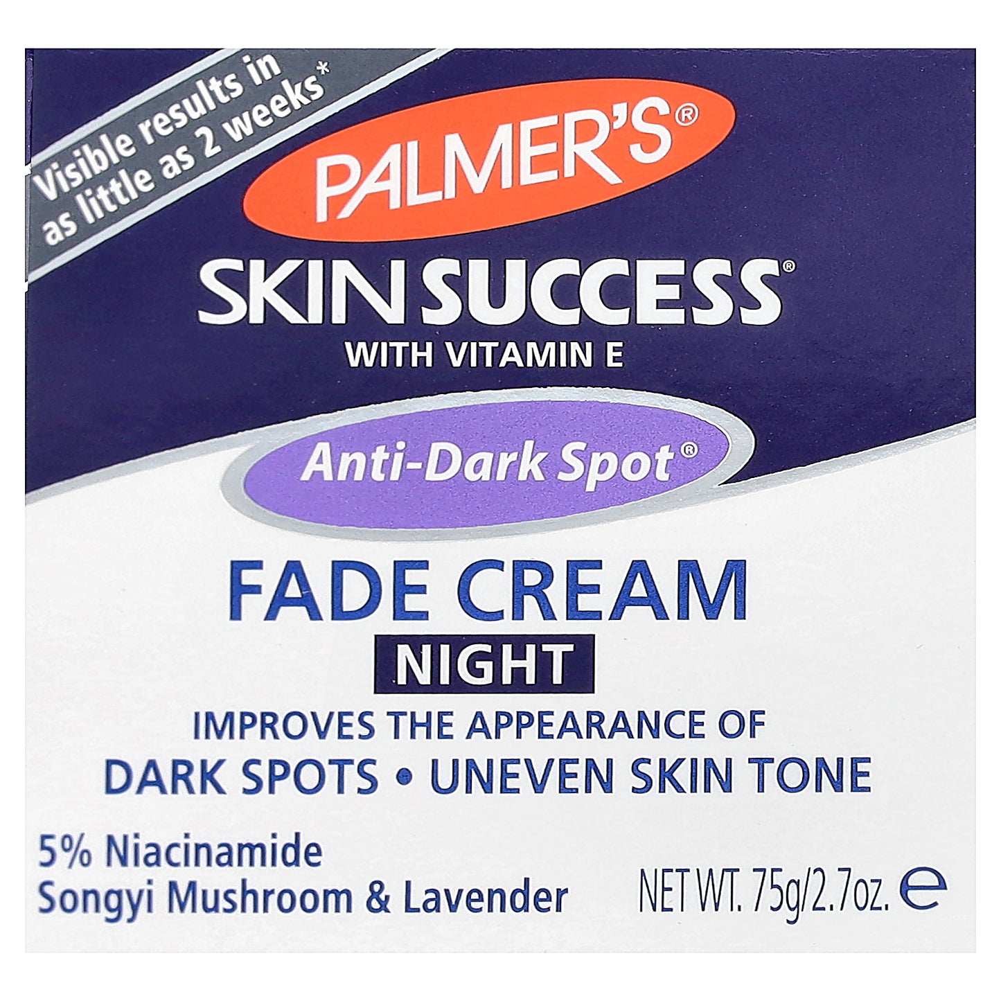 Palmer's, Skin Success® with Vitamin E, Anti-Dark Spot® Fade Cream, Night, 2.7 oz (75 g)