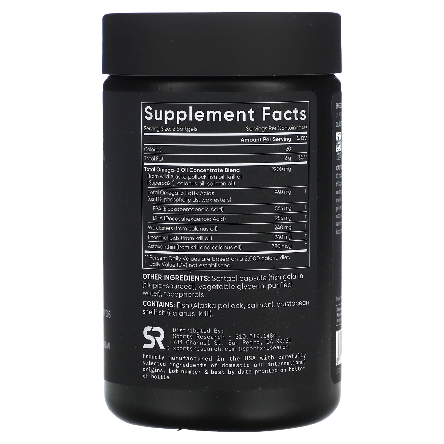 Sports Research, Total Omega-3, 120 Softgels