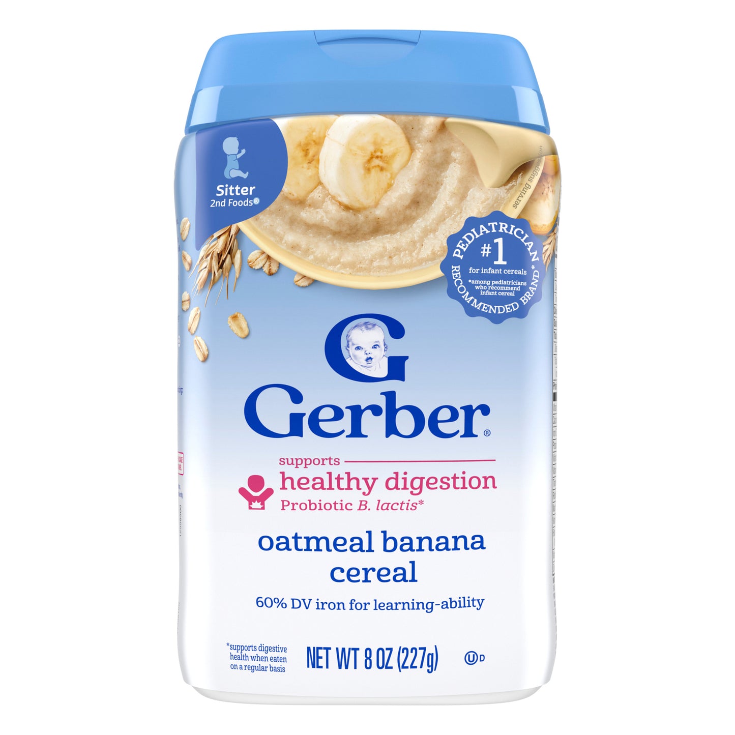 Gerber, Cereal, 2nd Foods®, Oatmeal Banana, 8 oz (227 g)