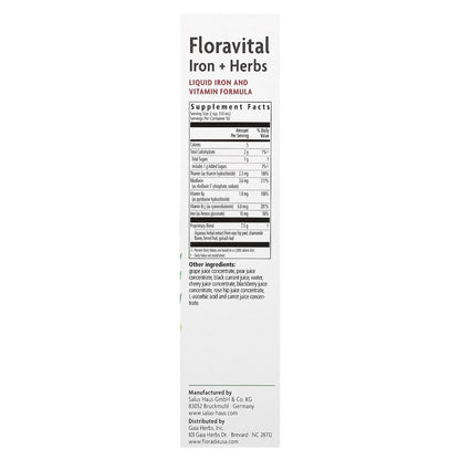 Floradix, Floravital® Iron + Herbs, 16.9 fl oz (500 ml)