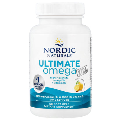 Nordic Naturals, Ultimate Omega® Xtra, Lemon, 60 Soft Gels