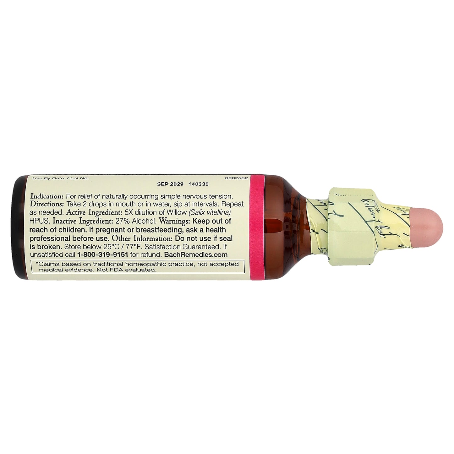 Bach, Original Flower Remedies, Willow, 0.7 fl oz (20 ml)