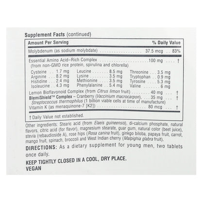 NaturesPlus, Source of Life, Power Teen® for Him, Sugar Free, Wild Berry, 60 Chewable Tablets