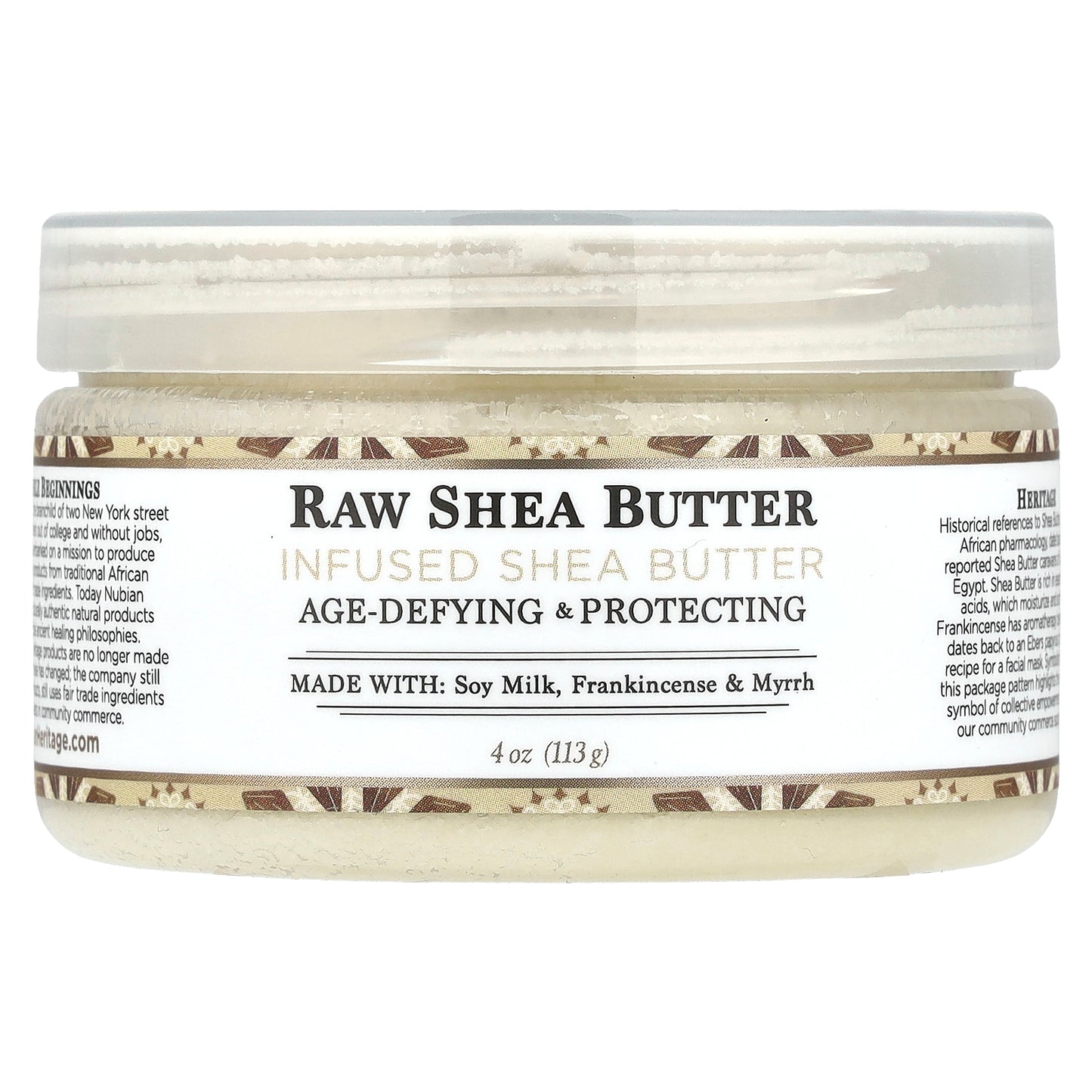 Nubian Heritage, Raw Shea Butter, Infused Shea Butter, 4 oz (113 g)