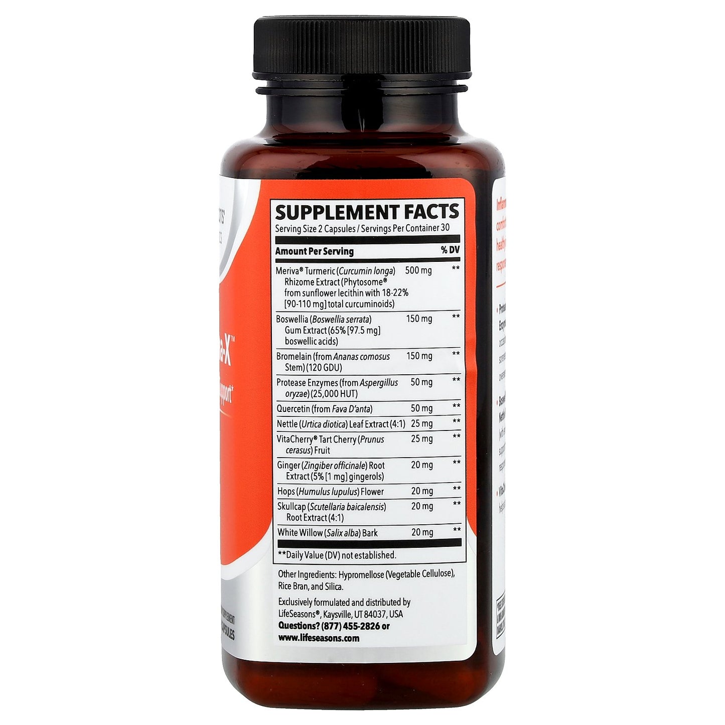 LifeSeasons, Inflamma-X™, Inflammation Support, 60 Veg Capsules