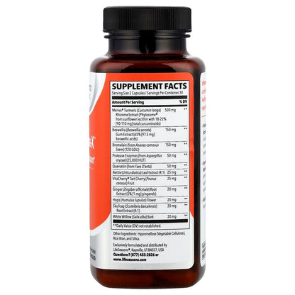 LifeSeasons, Inflamma-X™, Inflammation Support, 60 Veg Capsules