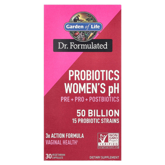 Garden of Life, Probiotics Women's pH, 50 Billion, 30 Vegetarian Capsules