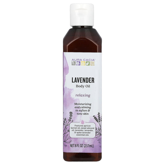 Aura Cacia, Body Oil, Lavender, 8 fl oz (237 ml)