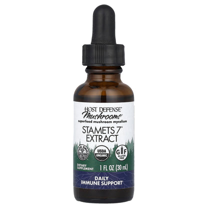 Host Defense, Mushrooms™, Stamets 7® Extract, 1 fl oz (30 ml)