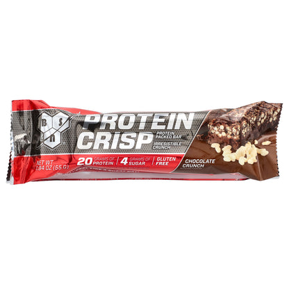 BSN, Protein Crisp, Chocolate Crunch, 12 Bars, 1.94 oz (55 g) Each