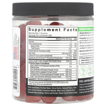 Force Factor, ProbioSlim®, Keto ACV Gummies, Apple, 120 Gummies