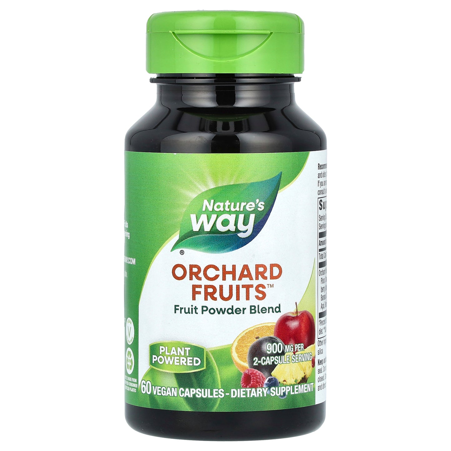 Nature's Way, Orchard Fruits, Fruit Powder Blend, 900 mg, 60 Vegan Capsules (450 mg per Capsule)