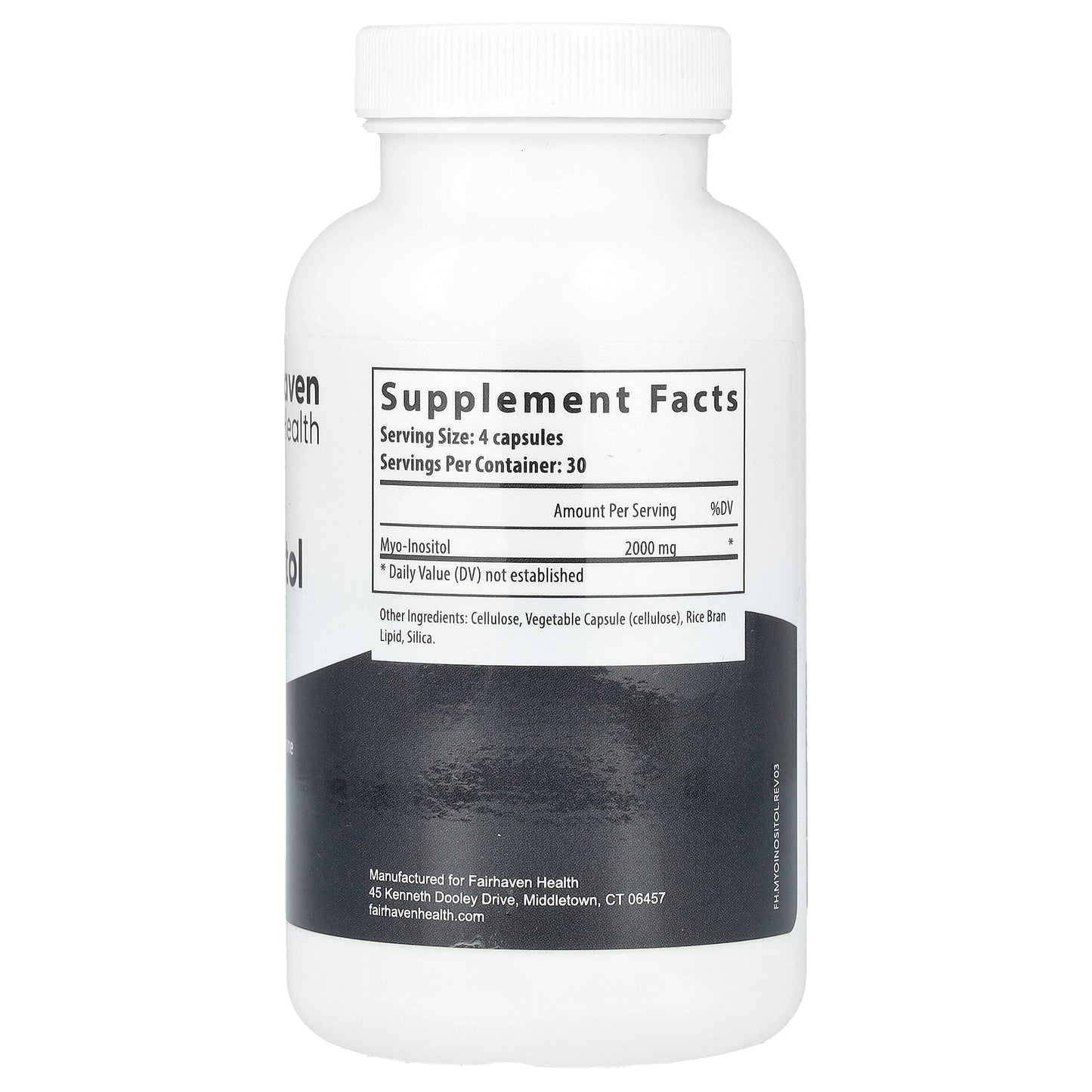 Fairhaven Health, Myo-Inositol, 120 Capsules (500 mg per Capsule)