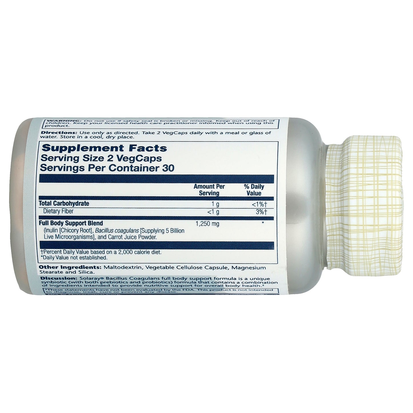 Solaray, Bacillus Coagulans, 60 VegCaps