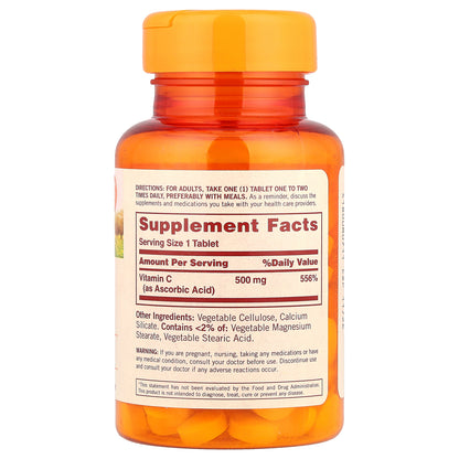 Sundown Naturals, Vitamin C, 500 mg, 100 Tablets