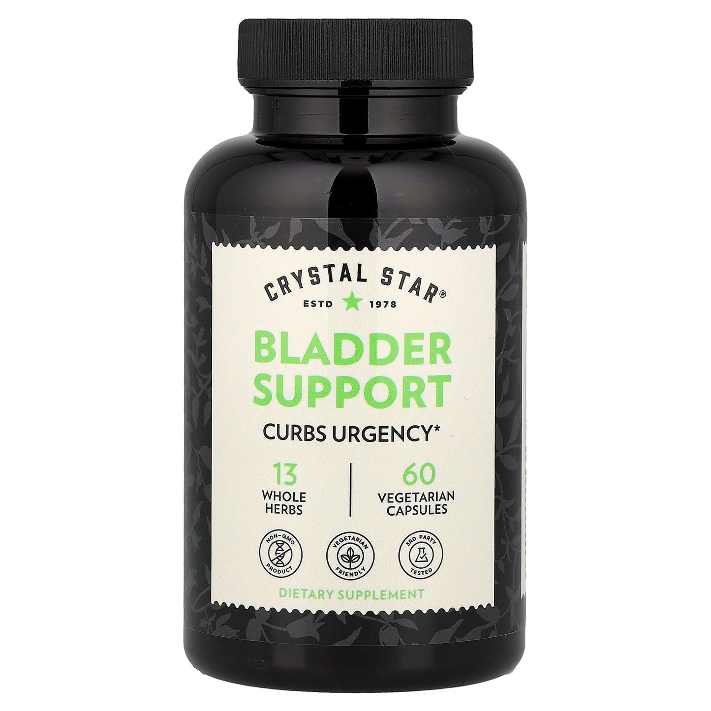 Crystal Star, Bladder Support, 60 Vegetarian Capsules