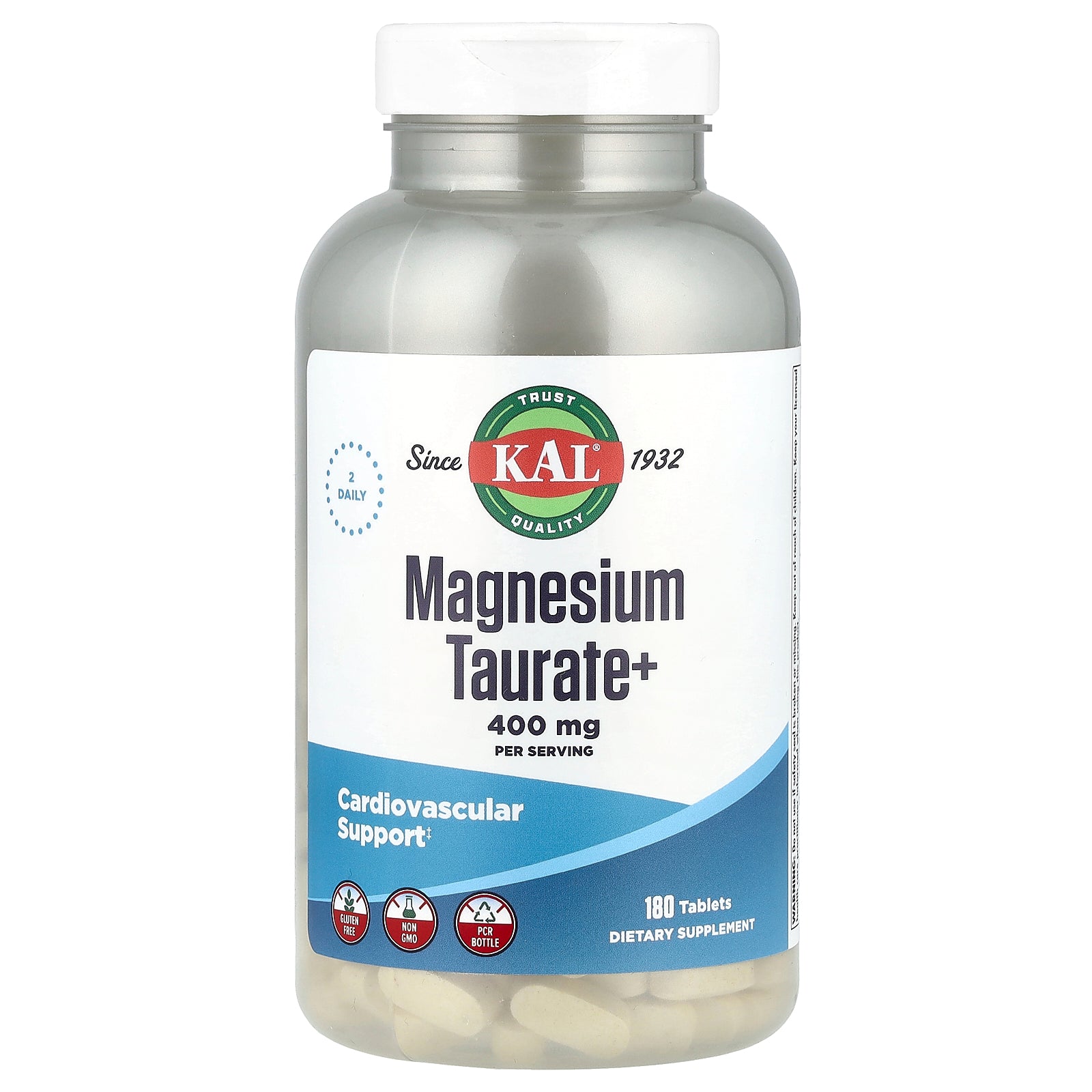 KAL, Magnesium Taurate+, 180 Tablets