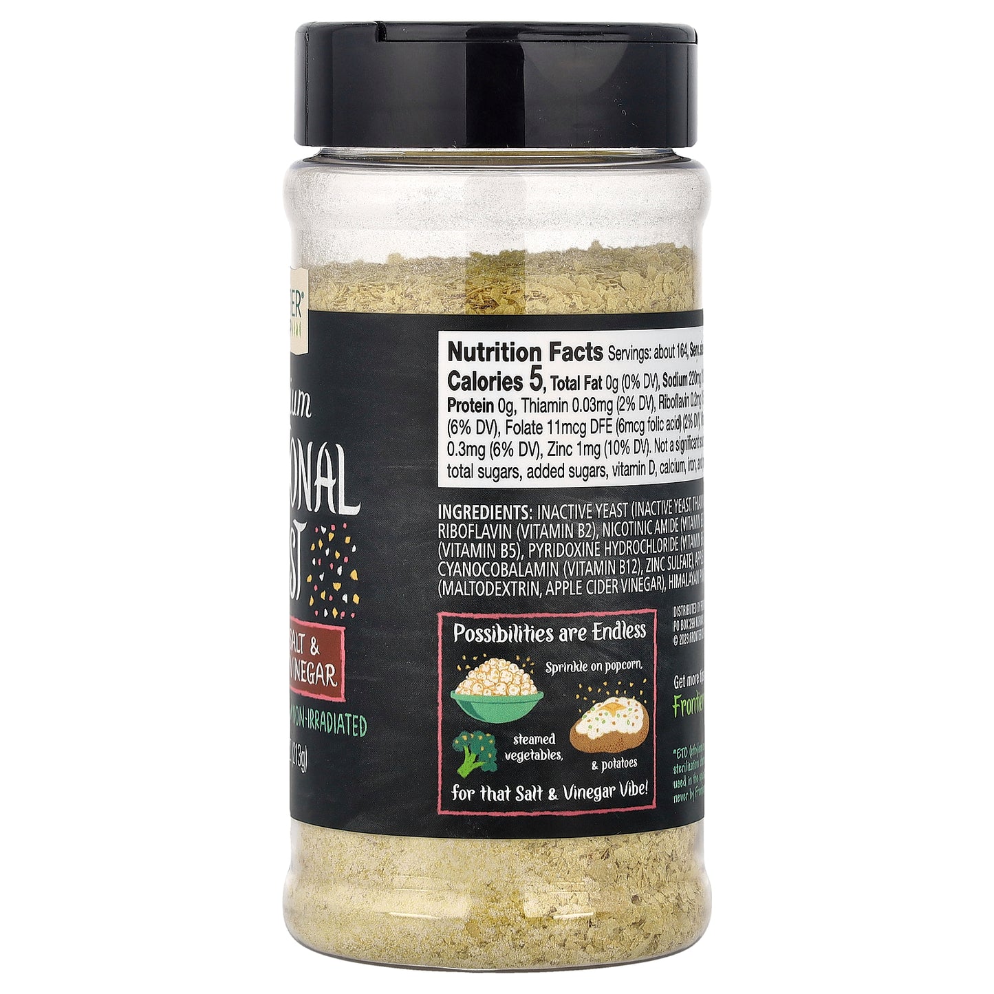Frontier Co-op, Premium Nutritional Yeast, Himalayan Salt & Apple Cider Vinegar, 7.51 oz (213 g)