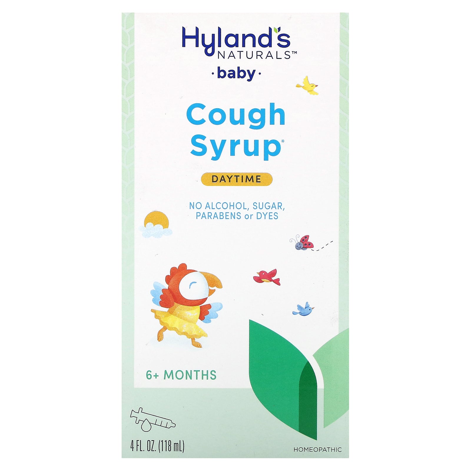 Hyland's Naturals, Baby, Cough Syrup, Daytime, 6+ Months, 4 fl oz (118 ml)