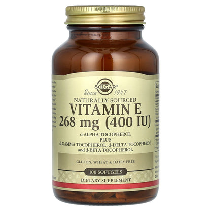Solgar, Naturally Sourced Vitamin E, 100 Softgels