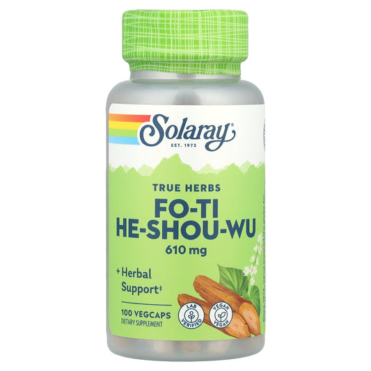 Solaray, True Herbs, Fo-Ti He-Shou-Wu, 610 mg, 100 VegCaps