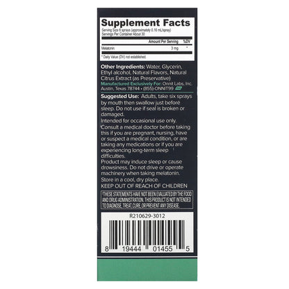 Onnit, Instant Melatonin, Mint, 3 mg, 1 fl oz (29 ml)