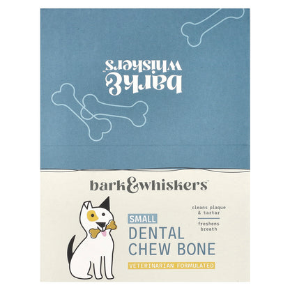Dr. Mercola, Bark & Whiskers™, Dental Chew Bone, For Dogs, Small, 12 Bones, 0.7 oz (20 g) Each