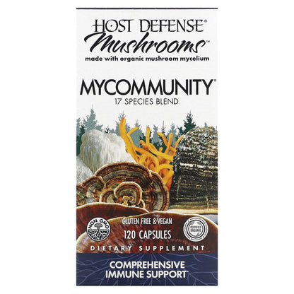 Host Defense, Mushrooms, MyCommunity, 120  Capsules