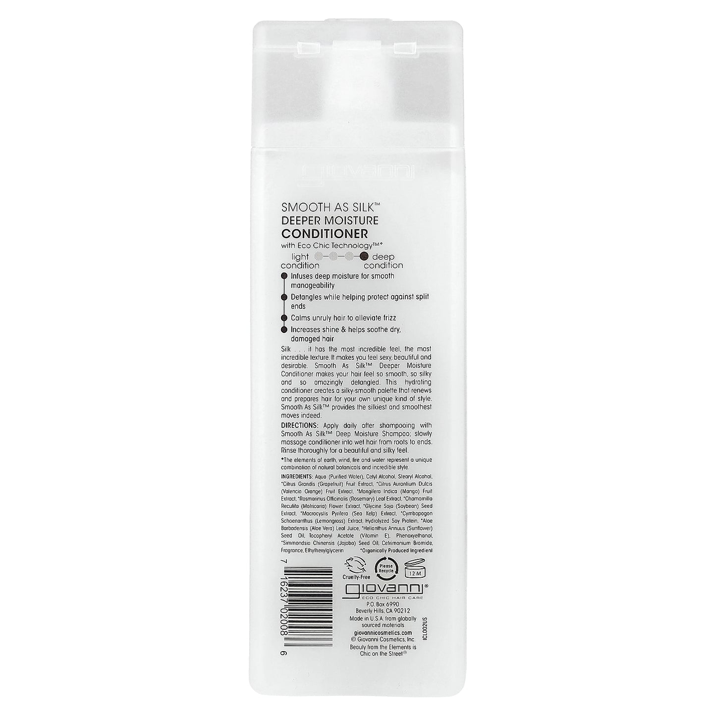 Giovanni, Smooth As Silk™, Deeper Moisture Conditioner, For Damaged Hair, 8.5 fl oz (250 ml)