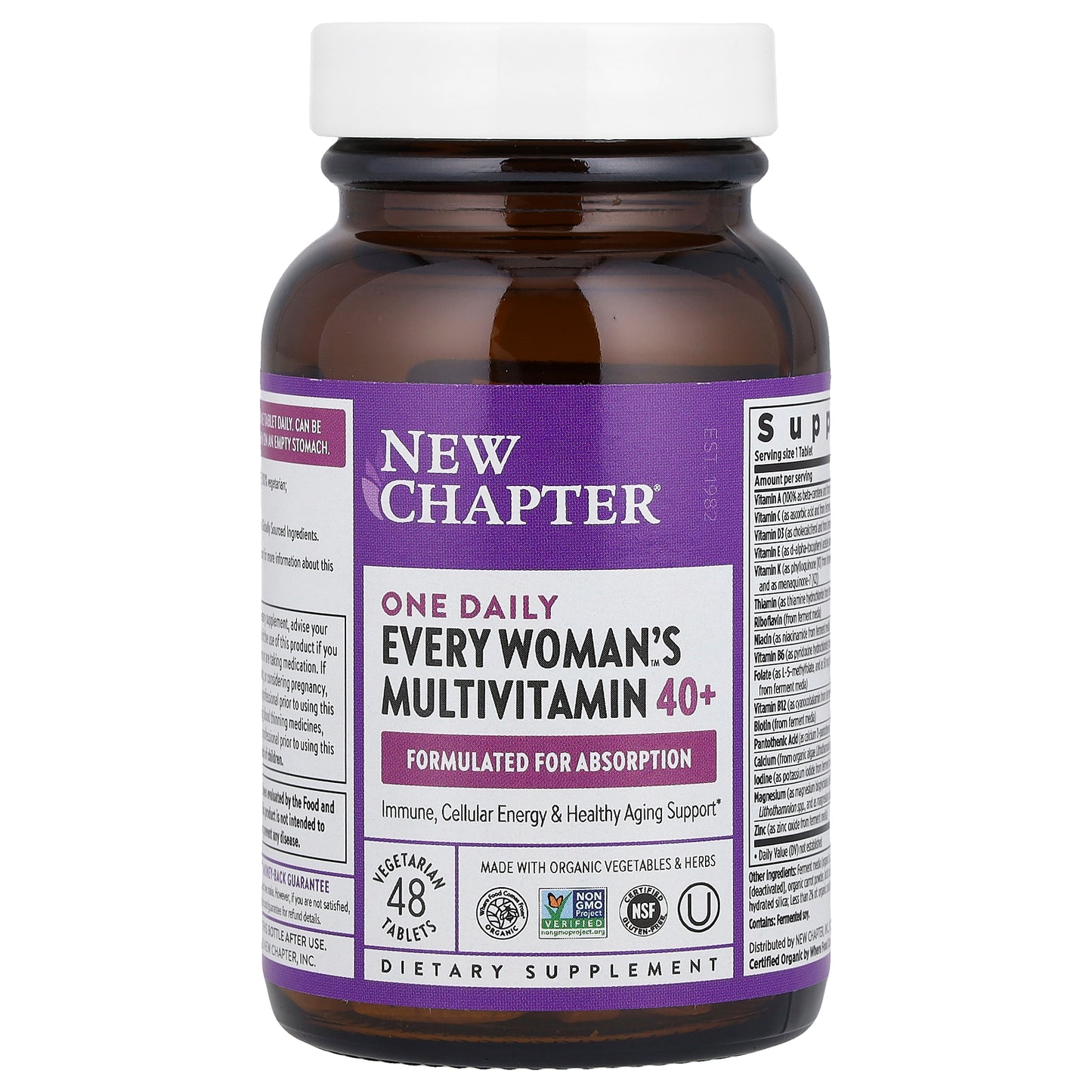 New Chapter, Every Woman's One Daily 40+ Multivitamin, 48 Vegetarian Tablets