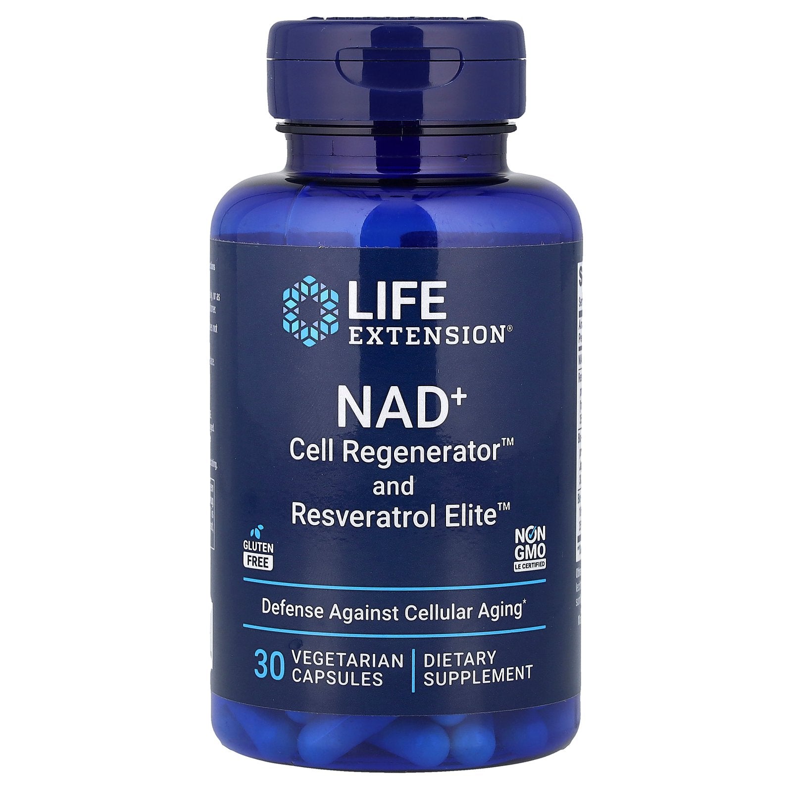 Life Extension, NAD+ Cell Regenerator™ and Resveratrol Elite™, 30 Vegetarian Capsules