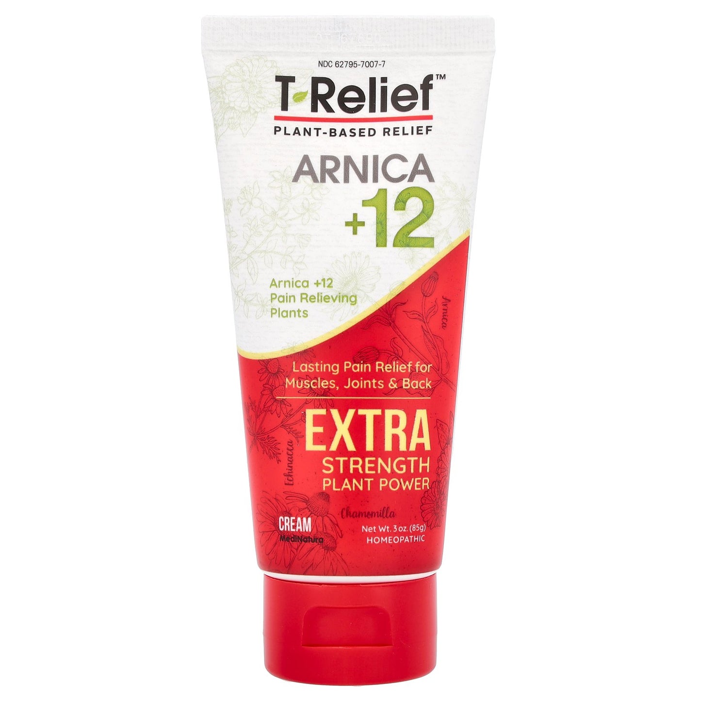MediNatura, T-Relief™, Arnica +12 Cream, Chamomilla, 3 oz (85 g)