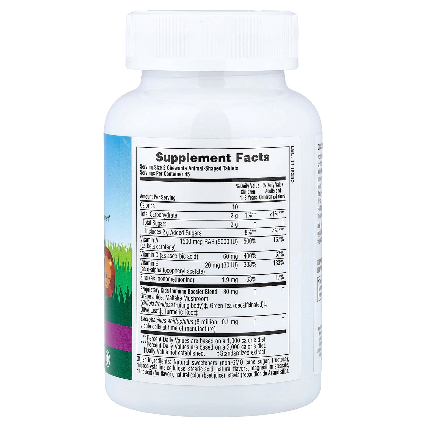 NaturesPlus, Animal Parade®, Immune Booster, Tropical Berry, 90 Animal-Shaped Tablets