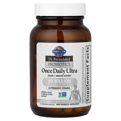 Garden of Life, Dr. Formulated Probiotics, Once Daily Ultra, 90 Billion, 30 Vegetarian Capsules