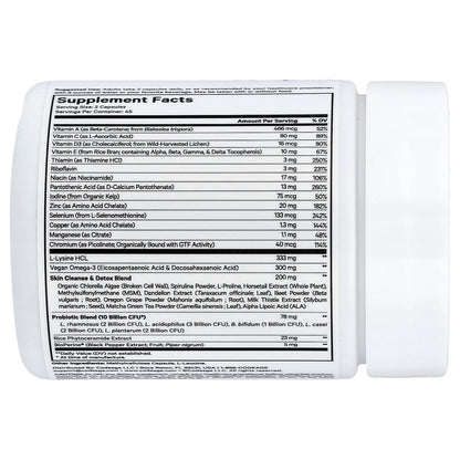 Codeage, Clearface Vitamins+, 90 Vegetable Capsules